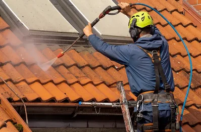 Démoussage et hydrofuge de toiture à Jouey